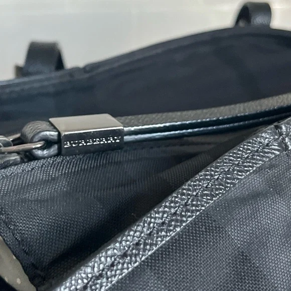 Burberry Graceford Nylon Tonal Check Diaper Bag - Picture 14 of 16